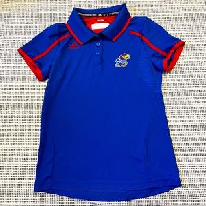 KU adidas polo shirt